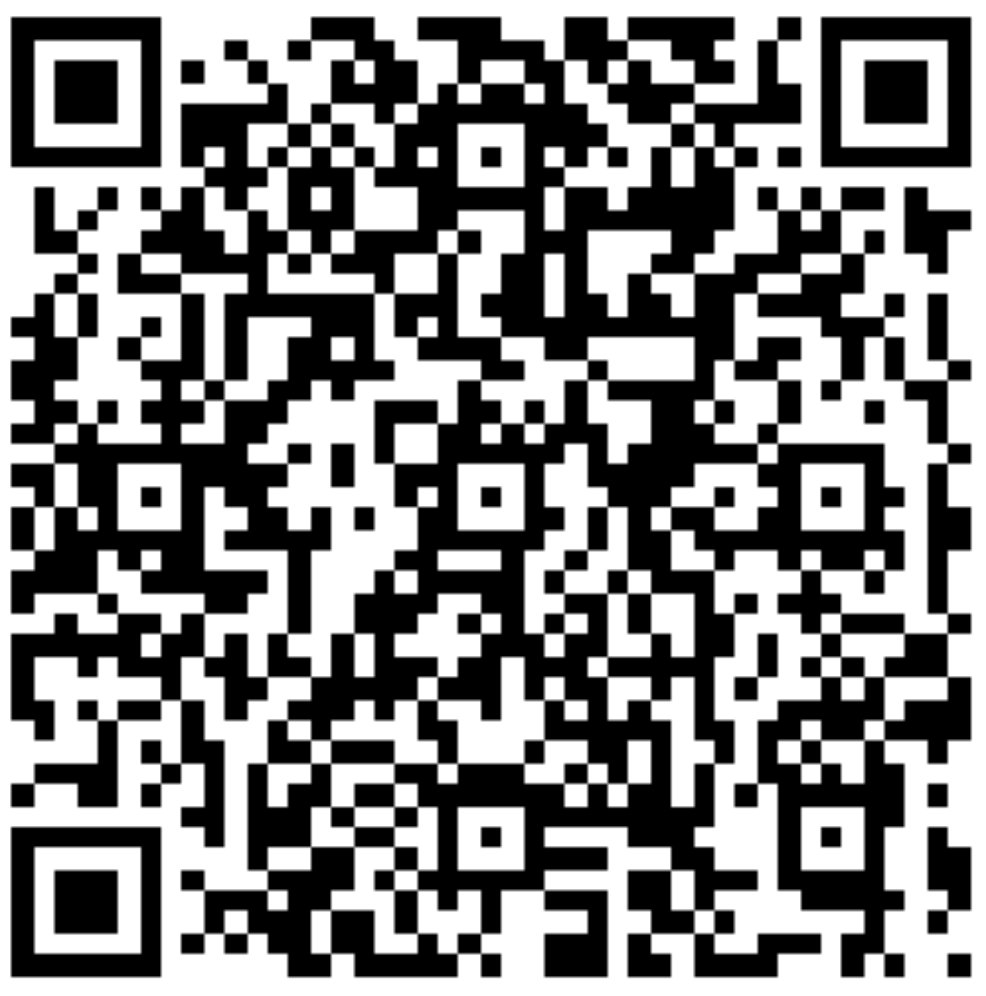 A black and white QR code on a white background. The code consists of square patterns arranged in a grid. There is no visible text or logo. Scanning it may lead to a website or digital content.